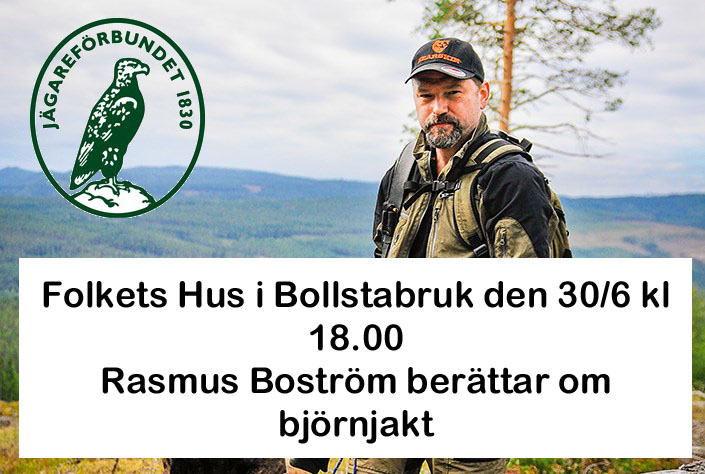 Rasmus Boström berättar om björnjakt 2022-06-30